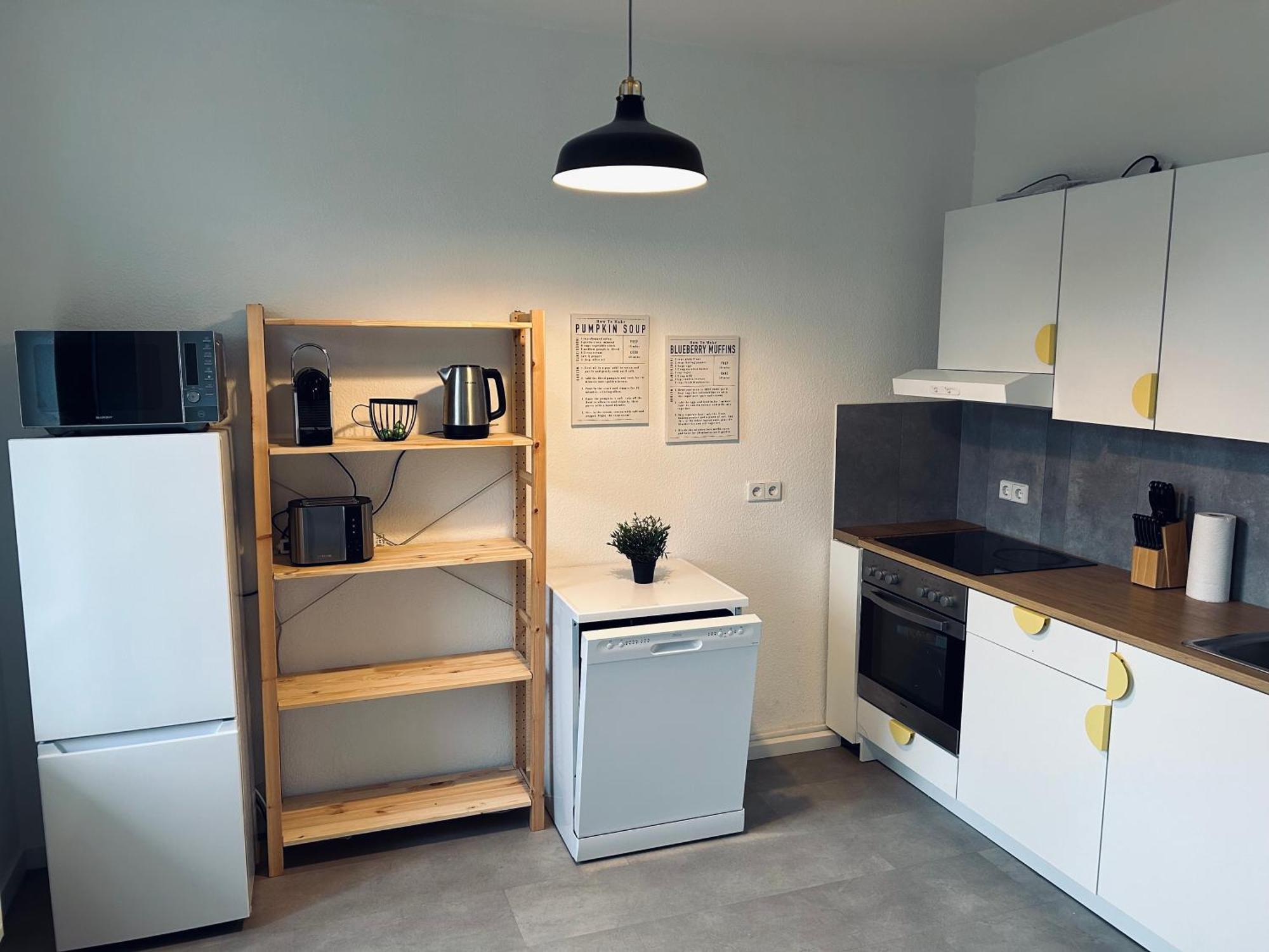 2 Schlafzimmer-Balkon-Kueche-Parkplatz-Designerbad ไลป์ซิก ภายนอก รูปภาพ